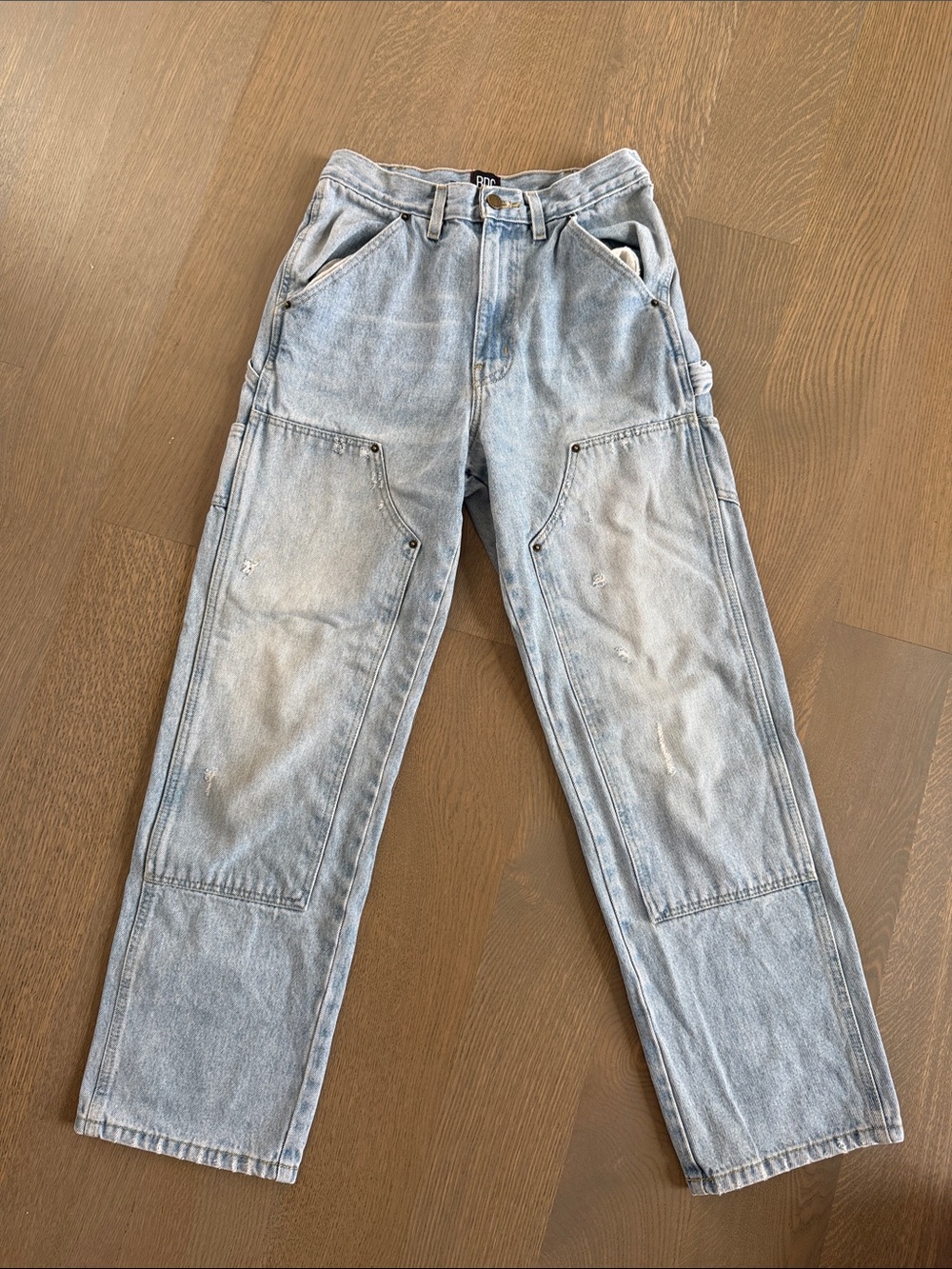 BDG light wash cargo jeans